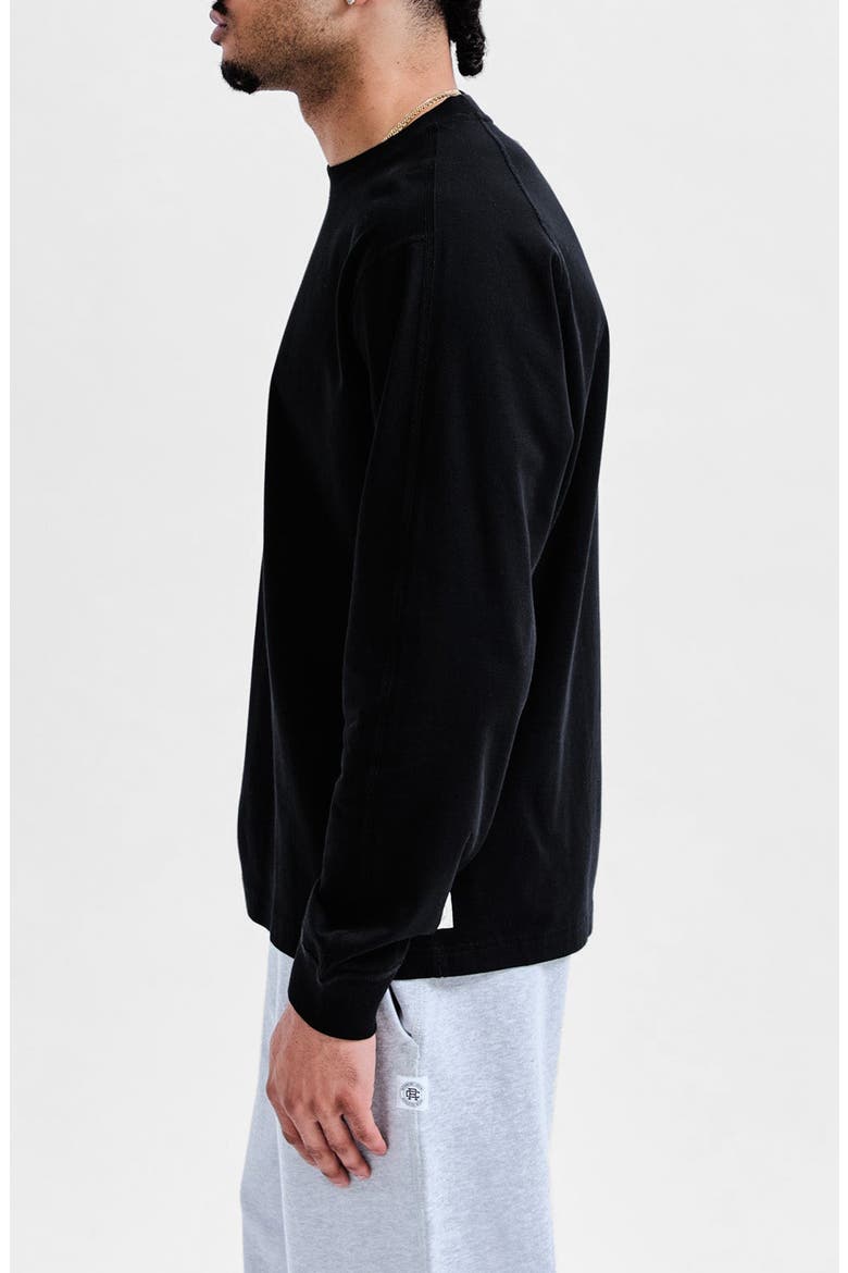 Midweight Jersey Standard Long Sleeve T-Shirt, Alternate, color, BLACK
