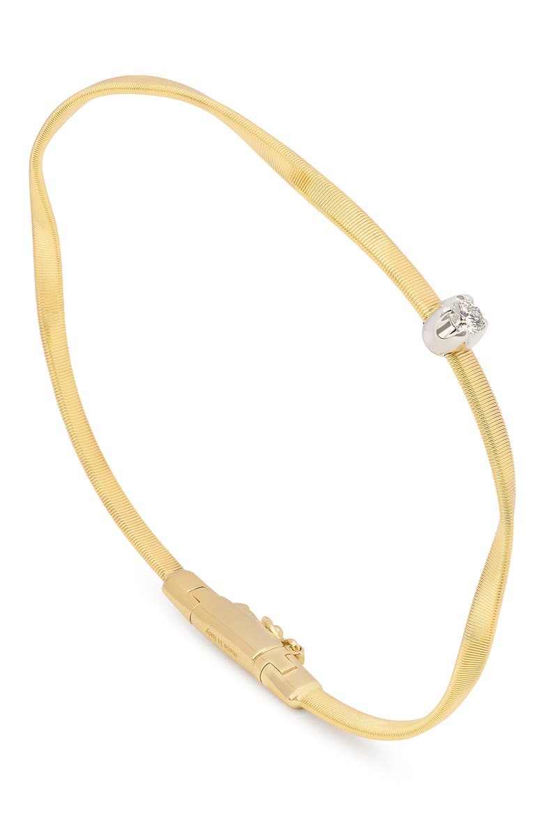 Marrakech Diamond Coil Bracelet, Main, color, 18K YELLOW/WHITE GOLD