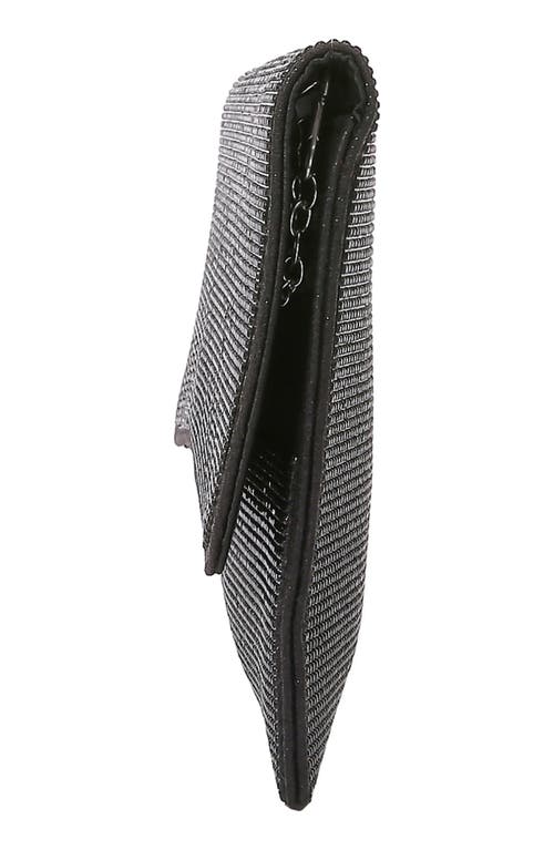 Berness Rhinestone Envelope Clutch In Black
