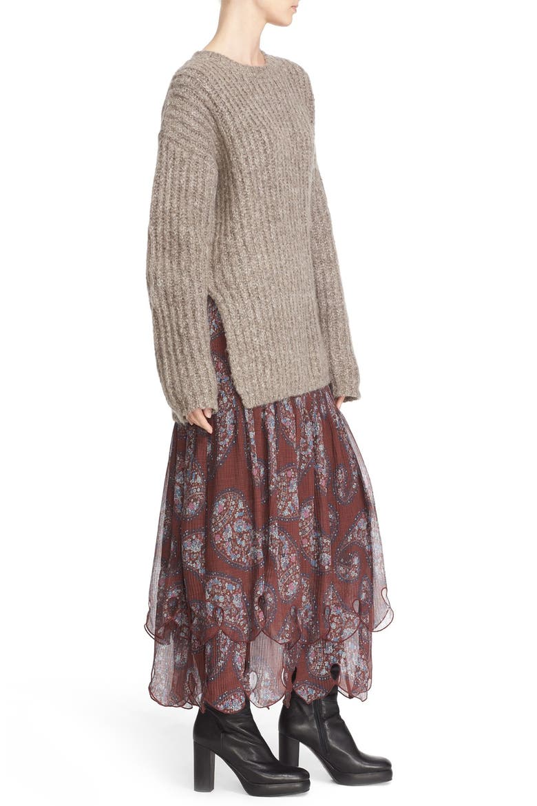 Ribbed Sweater, Alternate, color, BEIGE