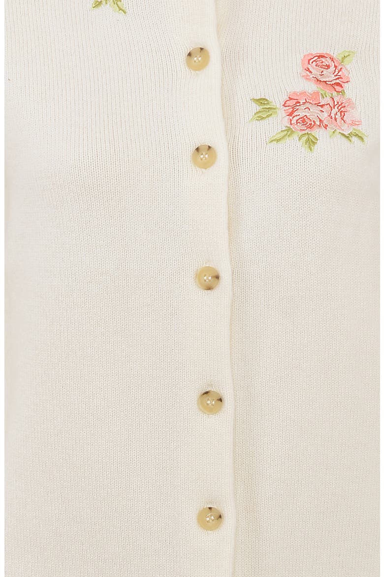 Daisie Wool & Cashmere Cardigan, Alternate, color, IVORY
