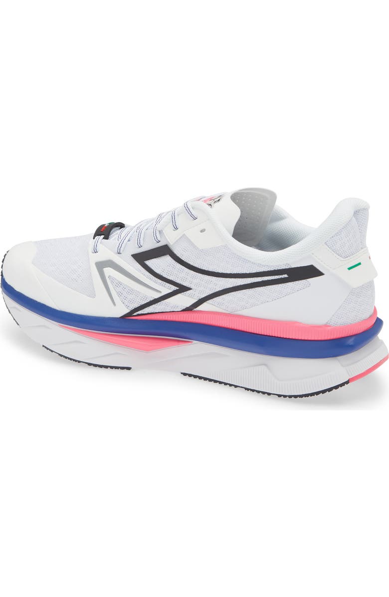 Diadora ATOMO V7000-2 Running Shoe, Alternate, color, White/ Surt The Web/ Pink Fluo