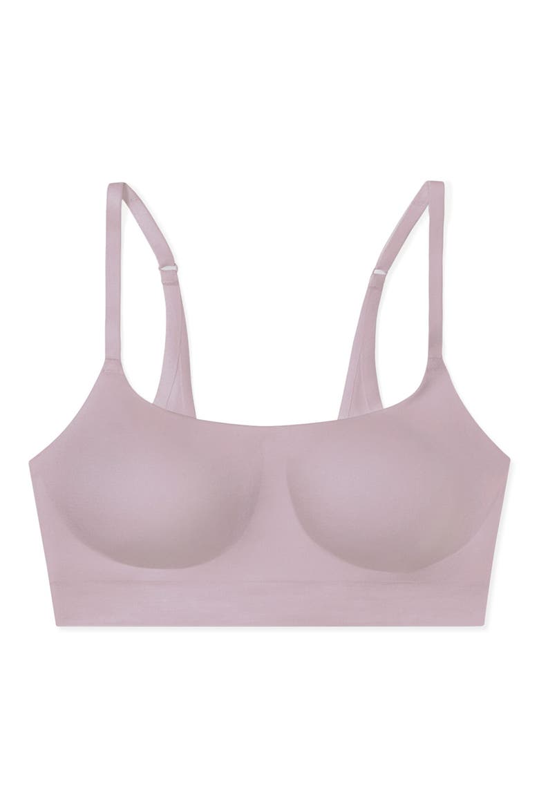 Soft Form Square Neck Wireless Bra, Alternate, color, ELDERBERRY