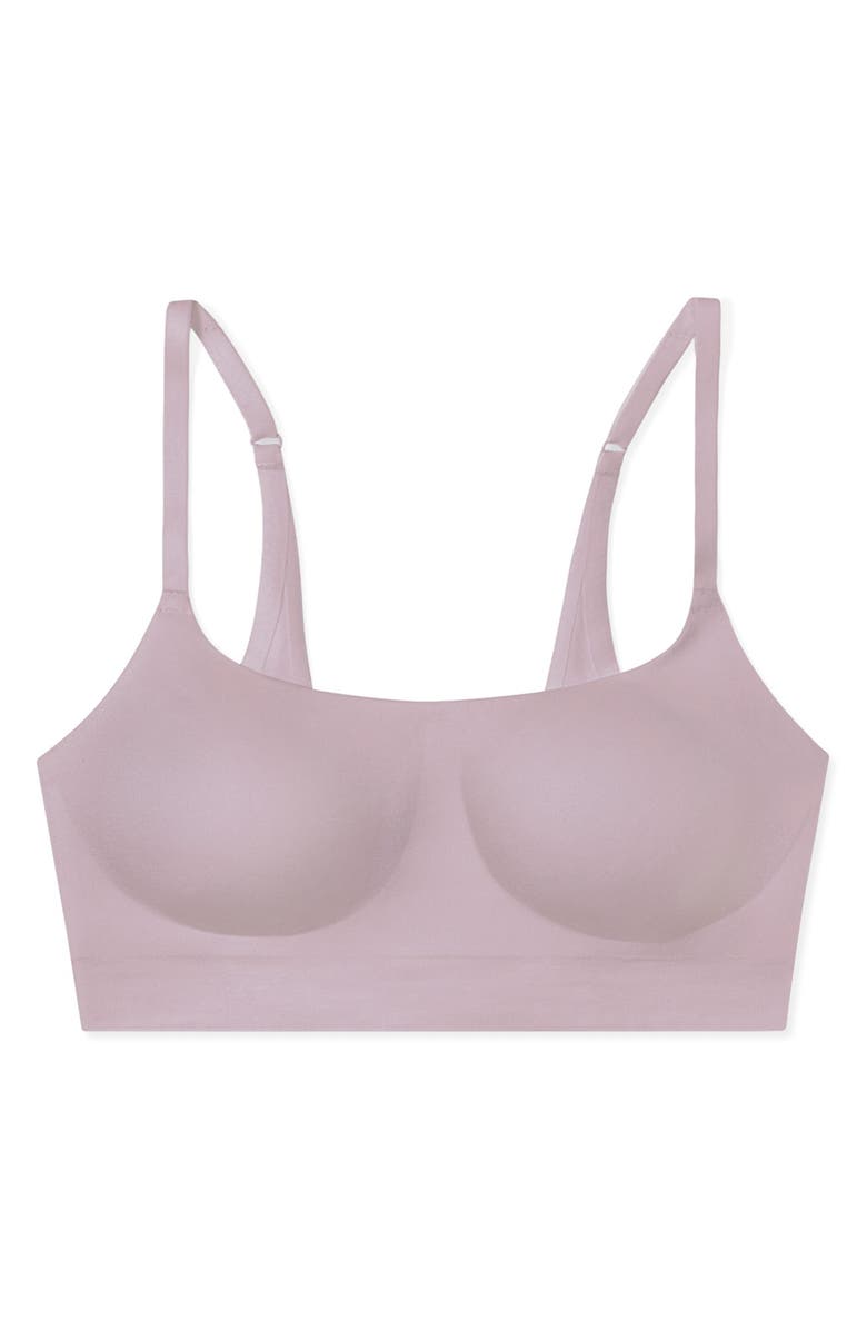 True & Co Soft Form Square Neck Wireless Bra, Alternate, color, Elderberry