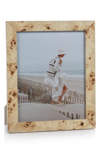 Zodax Burlwood Veneer Photo Frame In Brown