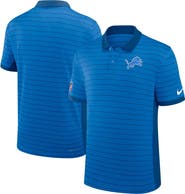 Nike Men's Nike Blue Detroit Lions Sideline Victory Stripe Performance Polo