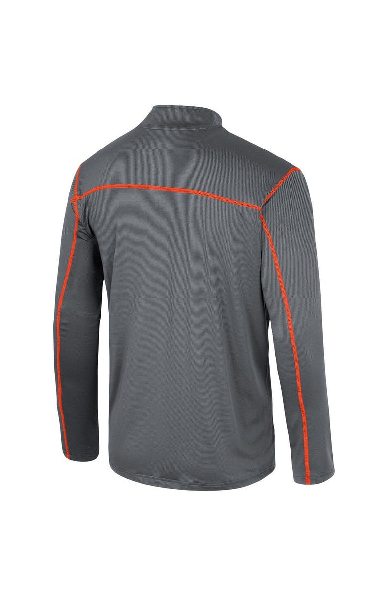 COLOSSEUM Men's Colosseum Black Clemson Tigers Cameron Quarter-Zip Windshirt, Alternate, color, 