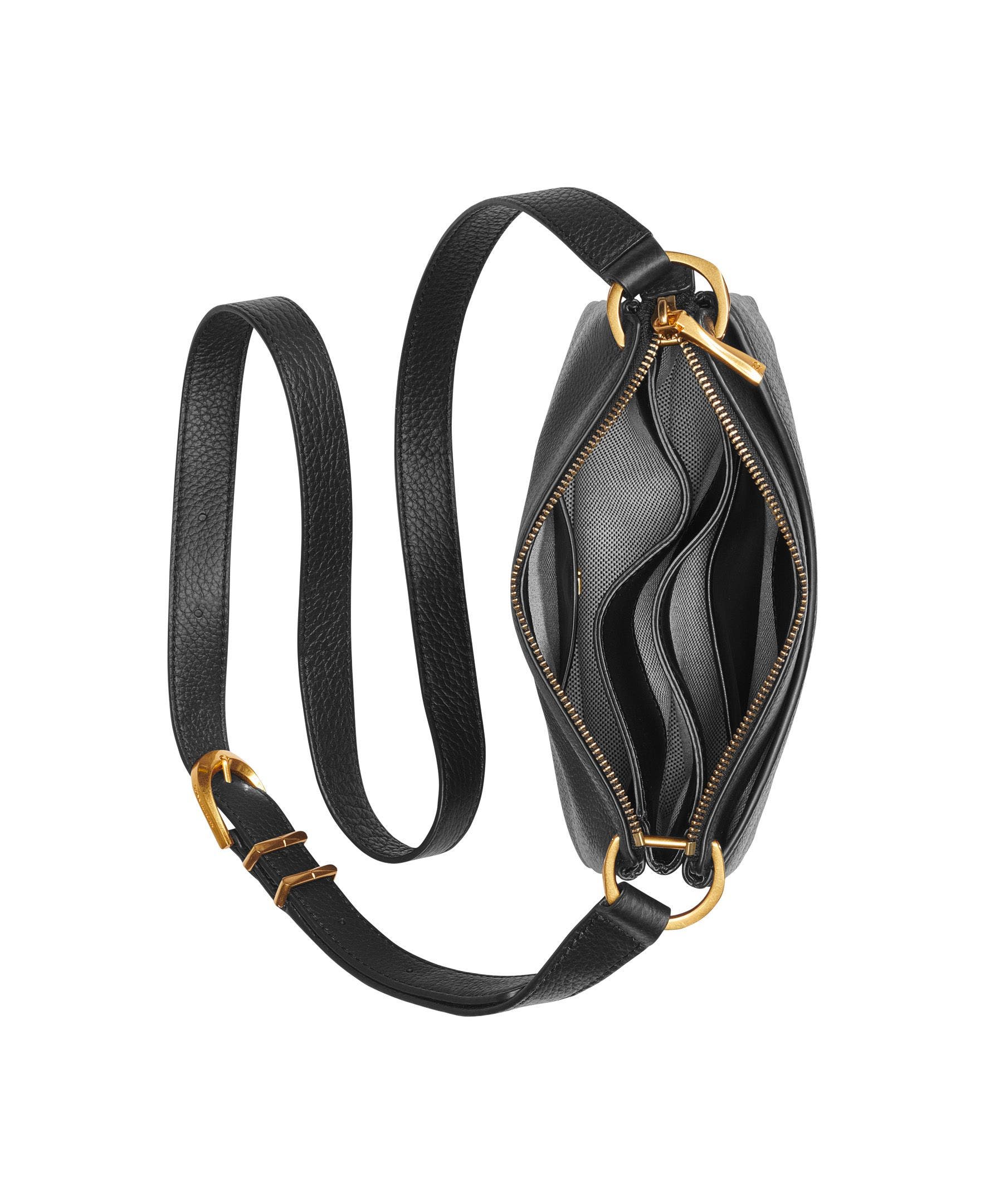 Donna Karan New York Glenwood Crossbody, Alternate, color, Black/Gold