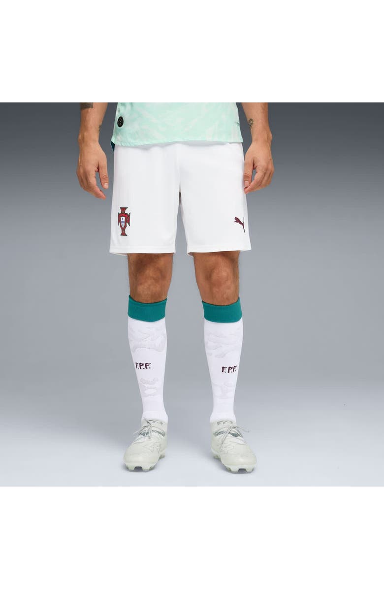 PUMA Men's Puma Turquoise Portugal National Team Replica Shorts, Main, color, Turquoise