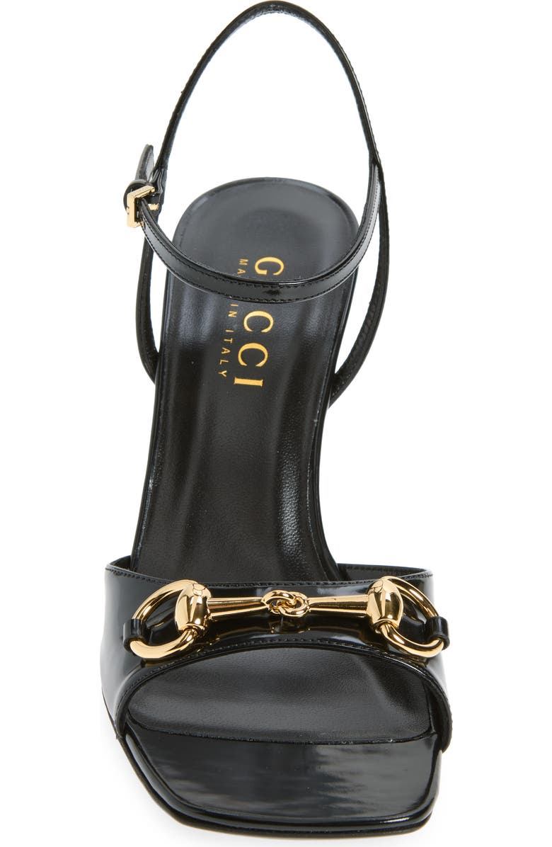 Gucci Signora Horsebit Sandal, Alternate, color, Nero