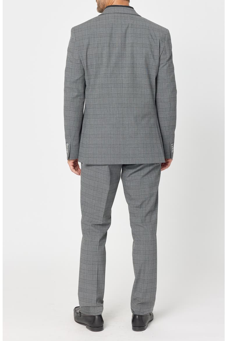 Checked Two-Button Suit, Alternate, color, CHARCOAL/ NAVY