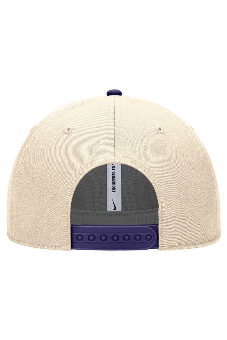 Men's Nike Natural TCU Horned Frogs Vintage Rise Dri-FIT Adjustable Hat, Alternate, color, Natural