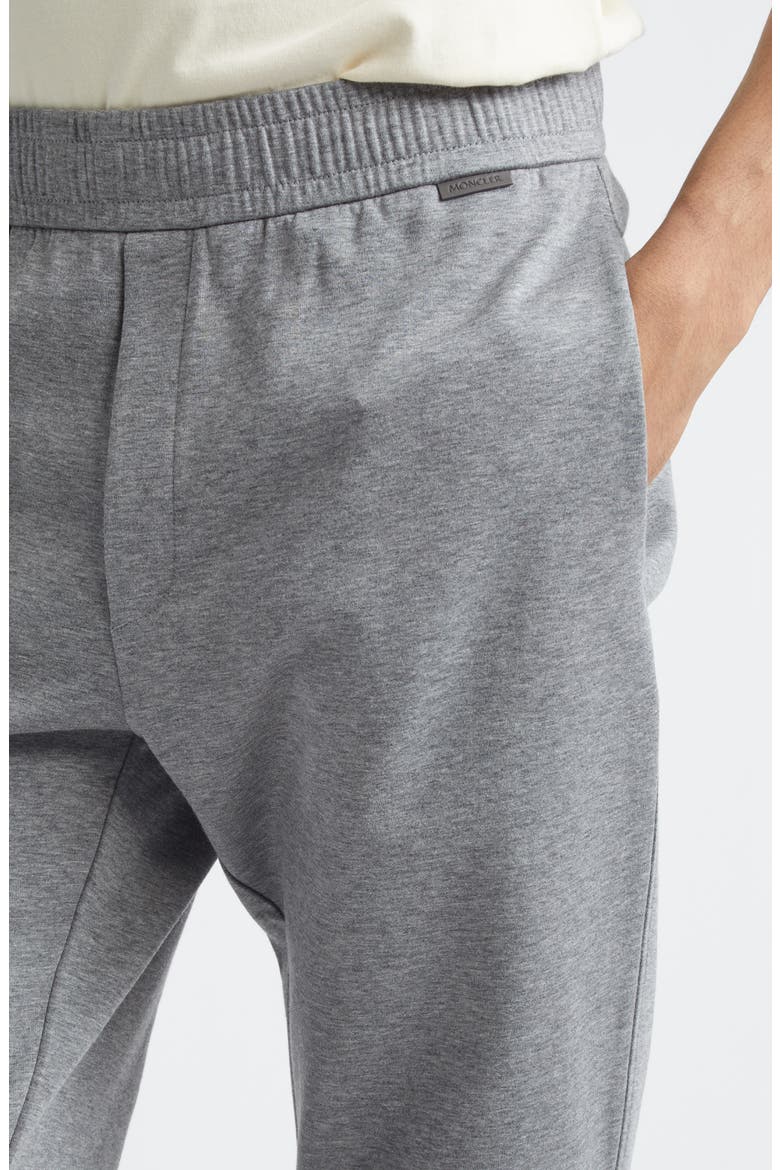 Cotton Blend Double Jersey Drawstring Joggers, Alternate, color, MEDIUM GRAY MELANGE