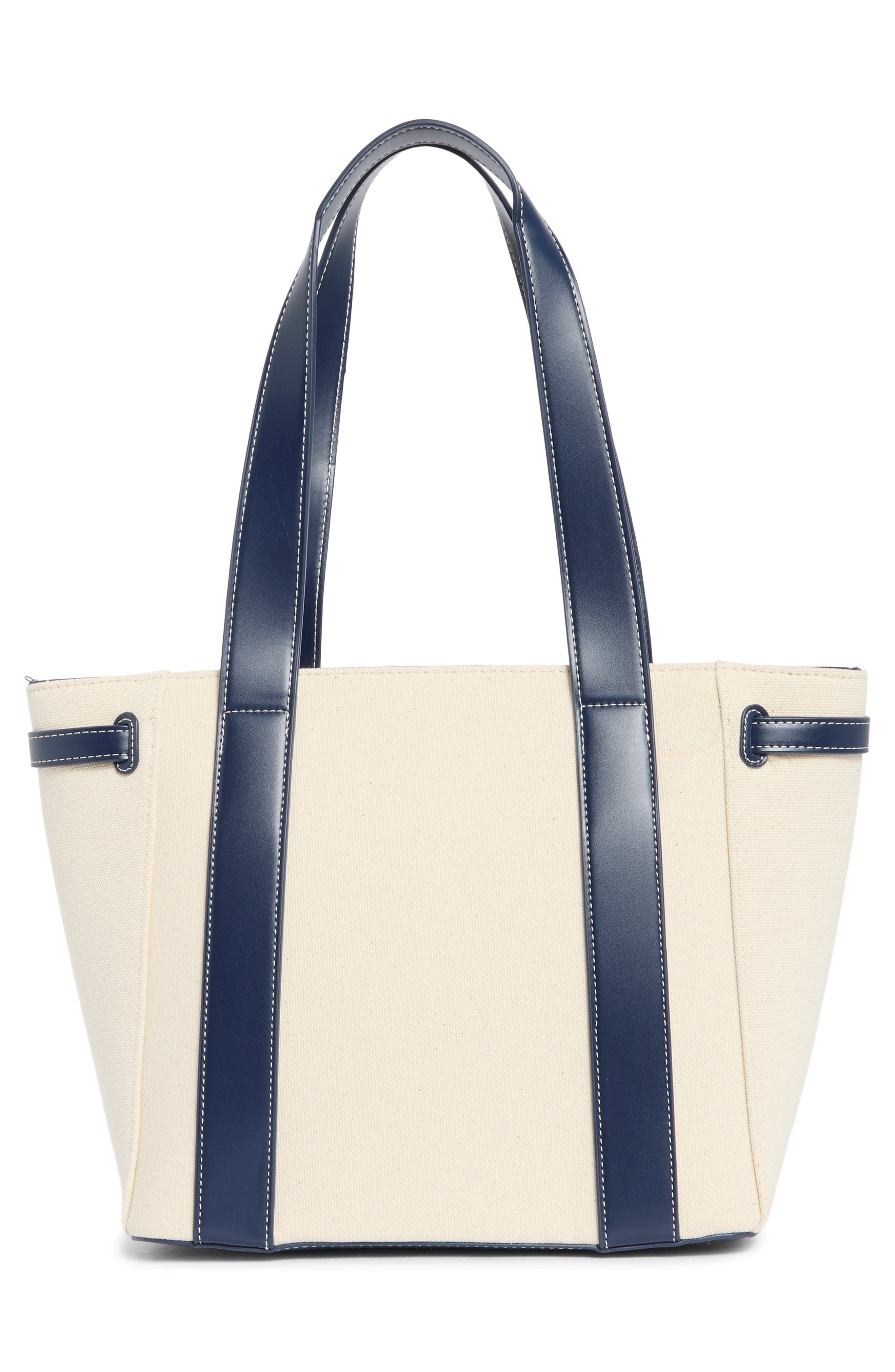 Banchor Canvas Tote, Alternate, color, NATURAL CANVAS/ NAVY