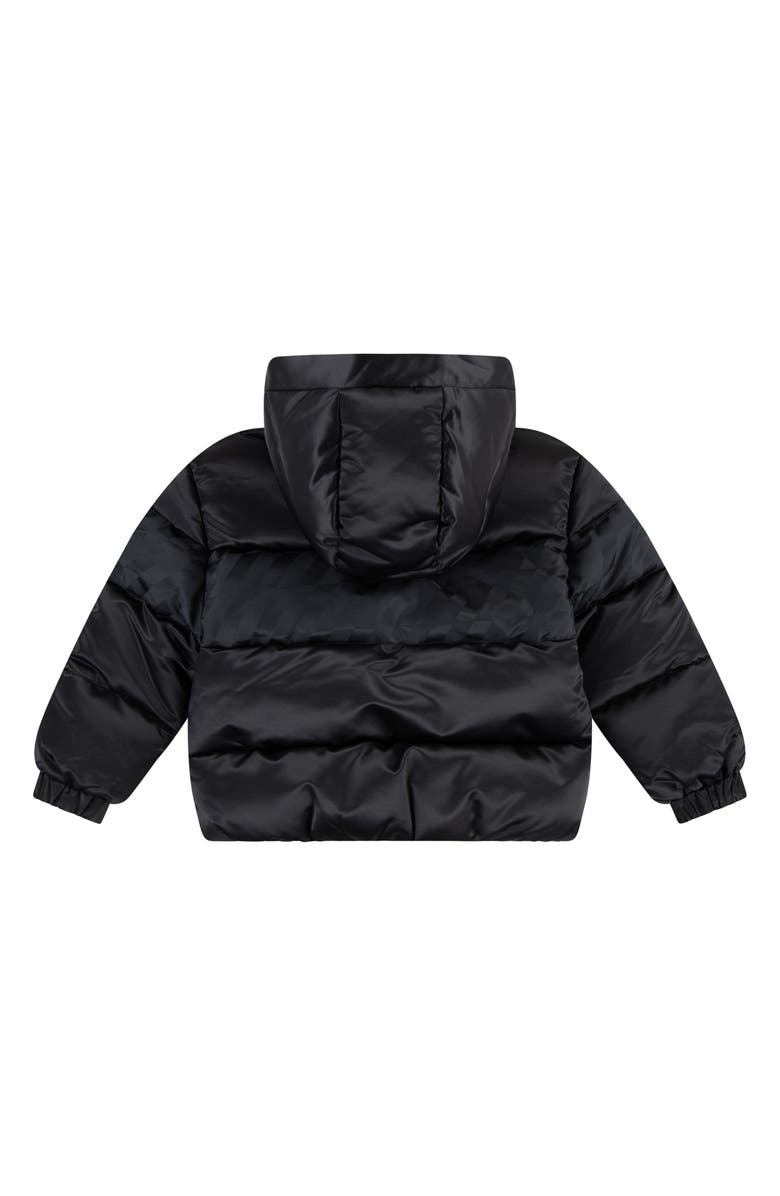 Nike Kids' Jacquard Hazard Stripe Puffer Jacket, Alternate, color, Black