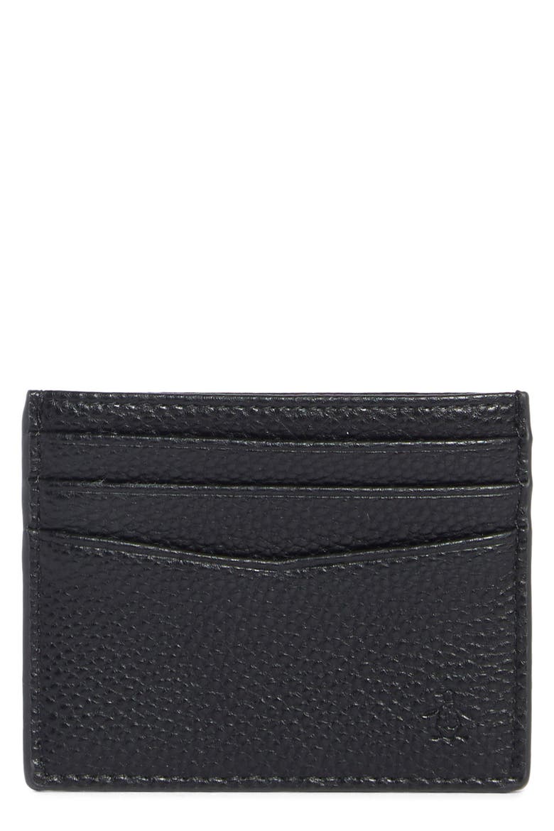 Pebble Pete Card Case, Main, color, BLACK