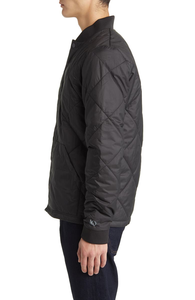 tentree Diamond Quilted Water Resistant Bomber Jacket, Alternate, color,