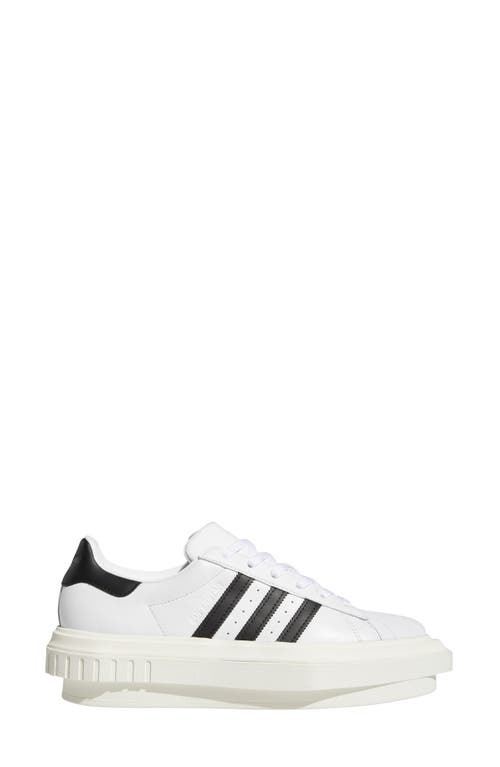 Y-3 Adidas Beyoncé Superstar Platform Sneaker In White/core Black/off White
