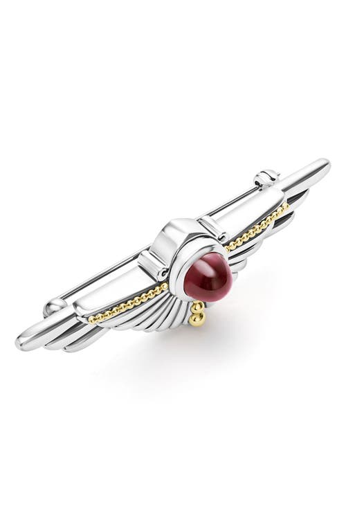 Lagos Anthem Rhodolite Garnet Pin In Garnet
