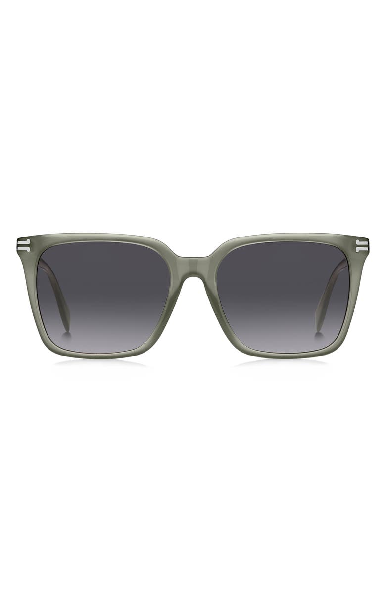 Marc Jacobs 55mm Square Sunglasses, Main, color, Sage/ Grey Shaded