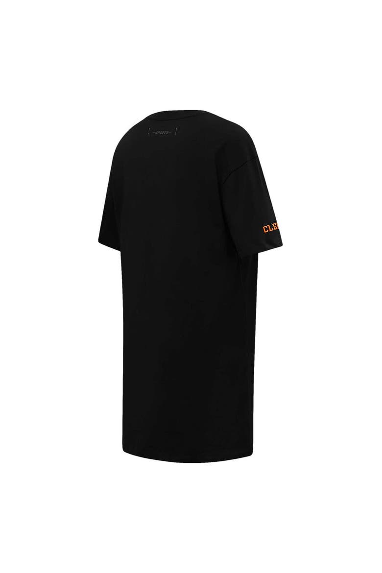 Women's Pro Standard Black Clemson Tigers Tonal Neutral Mini T-Shirt Dress, Alternate, color, Black