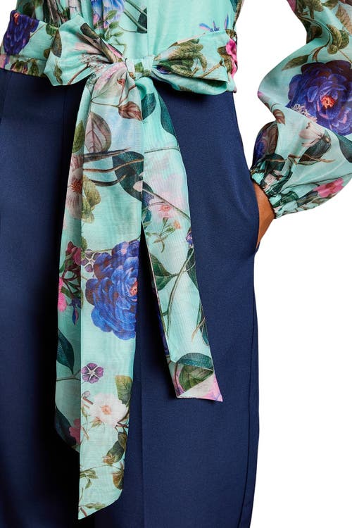 Coast Petite Pintuck Detail Wide Leg Jumpsuit In Blue