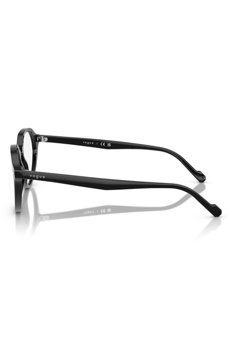 VOGUE 48mm Phantos Optical Glasses, Alternate, color, Black