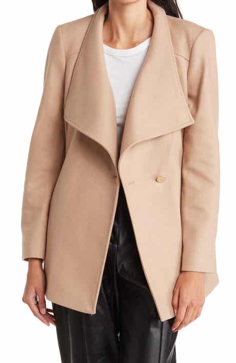 Rytaa Wool Blend Wrap Coat