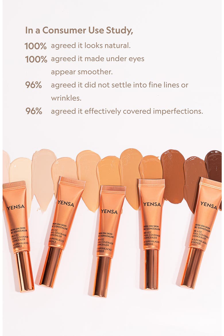 Skin On Skin BB + CC Full Coverage Hyaluronic Serum Concealer, Alternate, color, MEDIUM GOLDEN