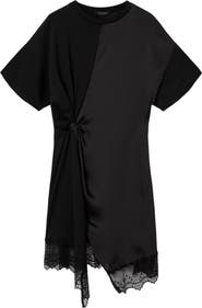 AllSaints Lana Lace Hem Minidress