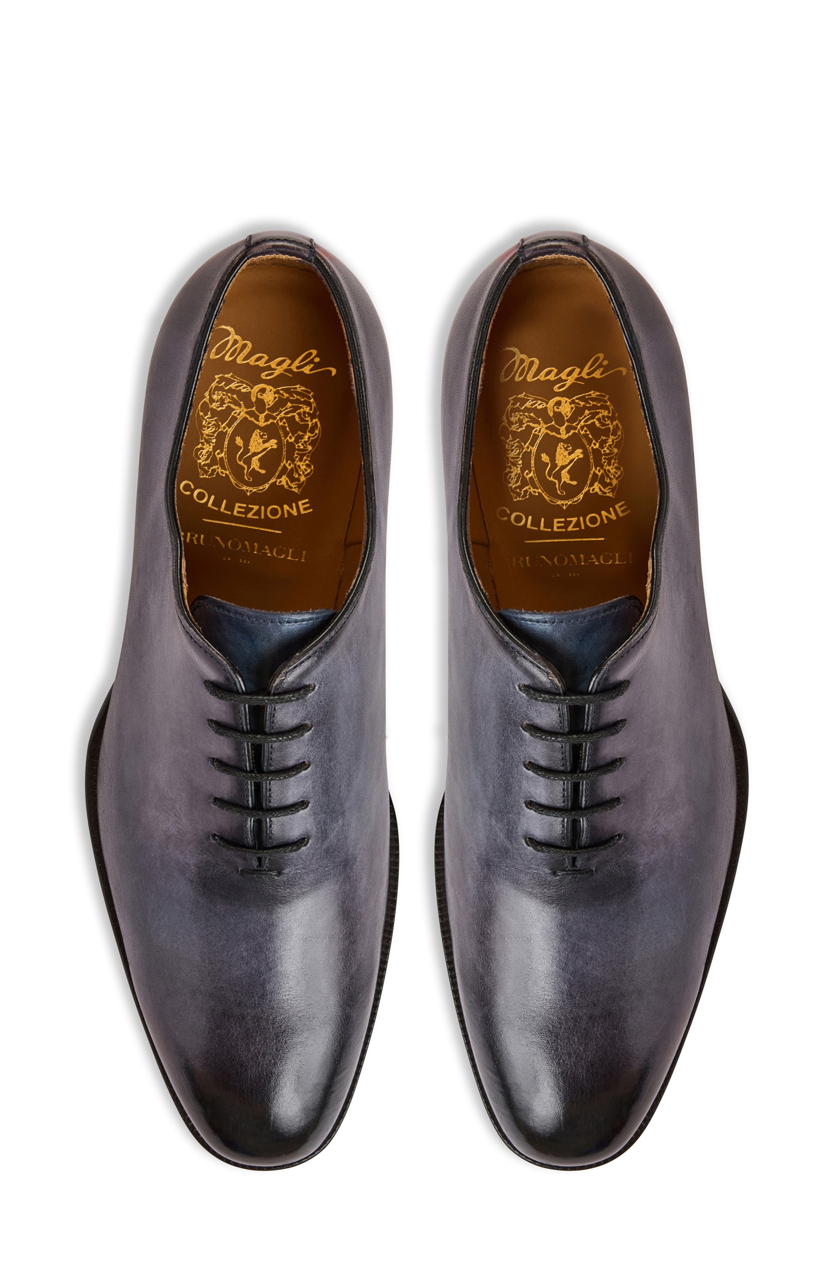 Bruno Magli Treviso Oxford, Alternate, color, Grey Calf