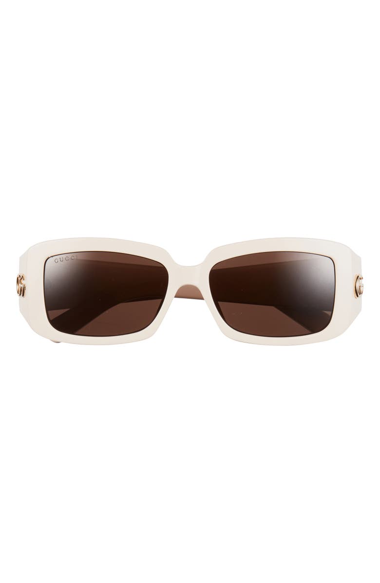 Gucci 54mm Core Rectangular Sunglasses, Main, color,