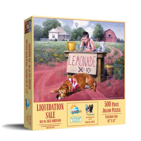 Liquidation Sale Lemonade Stand 500 piece Jigsaw Puzzle for Adults