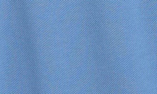 Moncler Kids' Tipped Cotton Piqué Polo In Blue