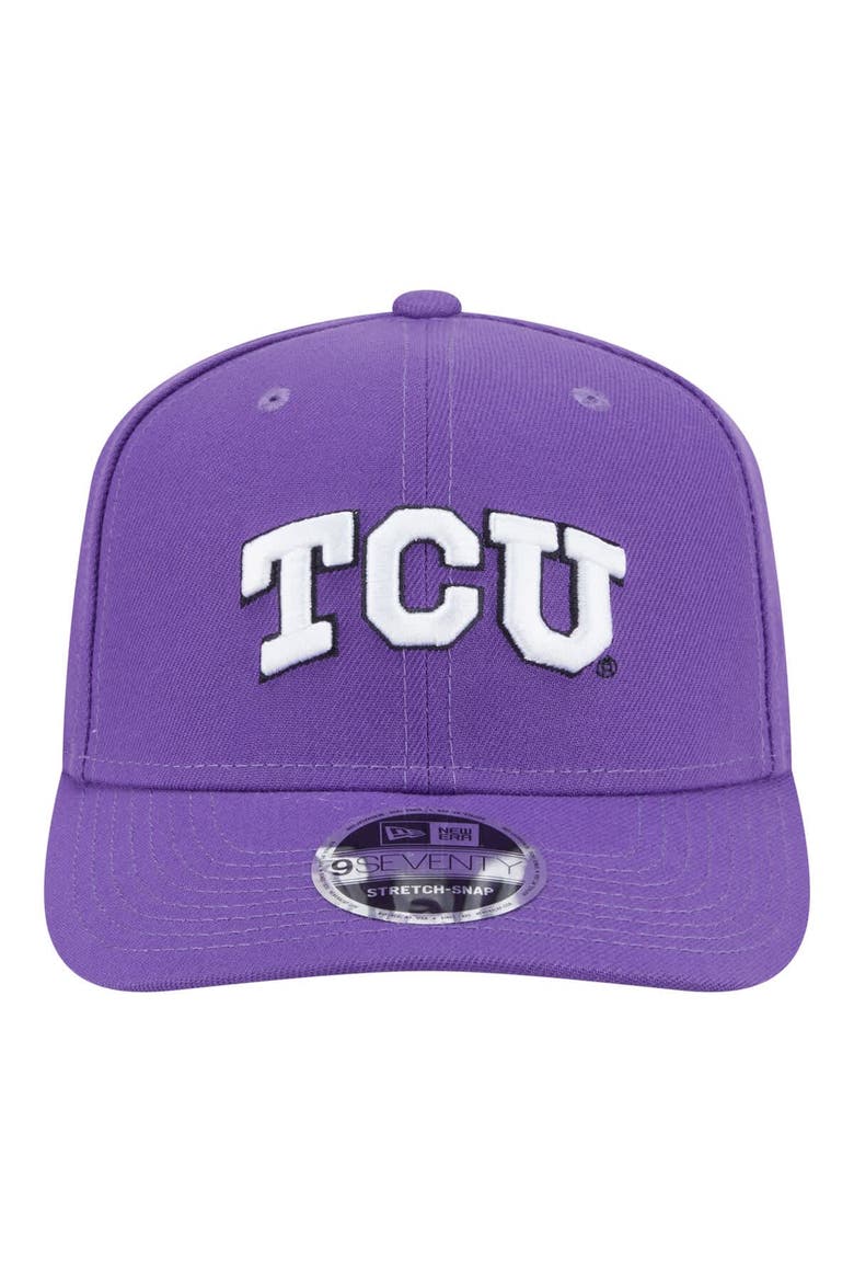 Men's New Era  Purple TCU Horned Frogs Team Collective 9SEVENTY Stretch-Snap Adjustable Hat, Alternate, color, Purple