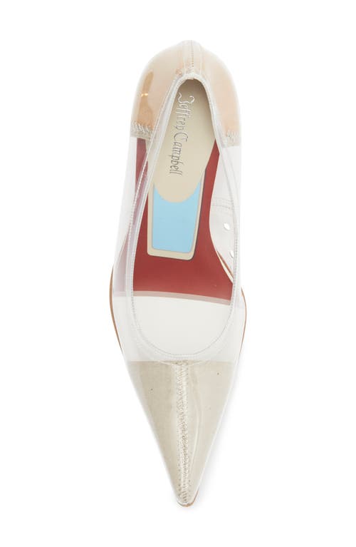 Jeffrey Campbell Behold Clear Pointed Toe Pump In Transparent