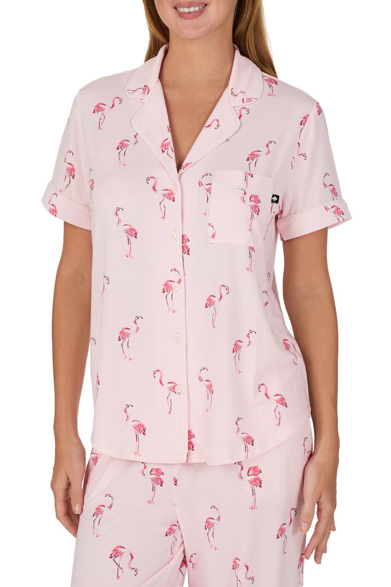 print crop pajamas, Alternate, color, PINK MULTI
