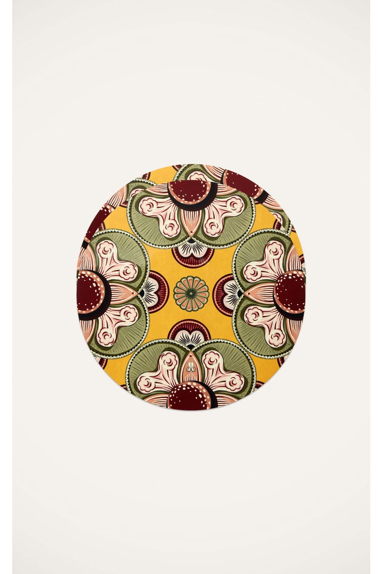 Disk Placemats Set Of 2, Main, color, Nucleus Saffron