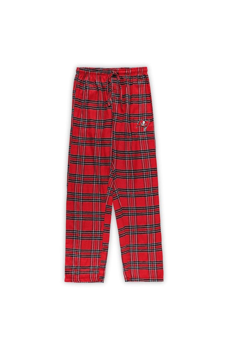 CONCEPTS SPORT Men's Concepts Sport Red/Black Tampa Bay Buccaneers Big & Tall Flannel Sleep Set, Alternate, color, 