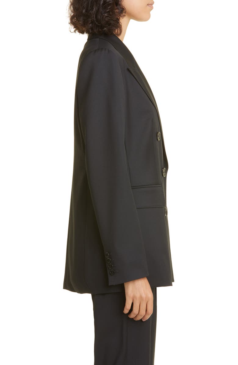 Max Mara Oppio Double Breasted Virgin Wool Jacket, Alternate, color, 