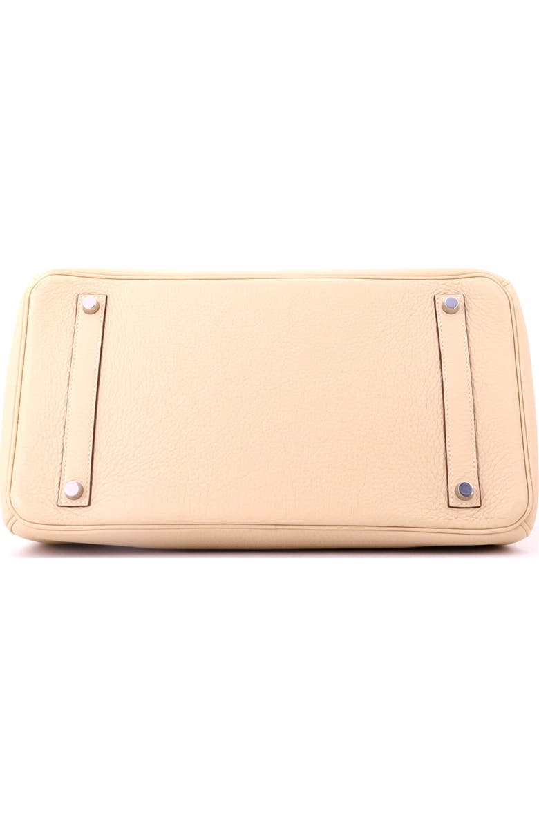 Pre-Owned Hermes Birkin Handbag Light Clemence with Palladium Hardware 35, Alternate, color, Parchemin