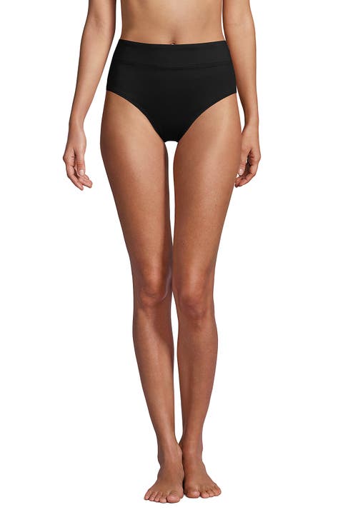 Lands' End Tummy Control High Waisted Bikini Bottoms