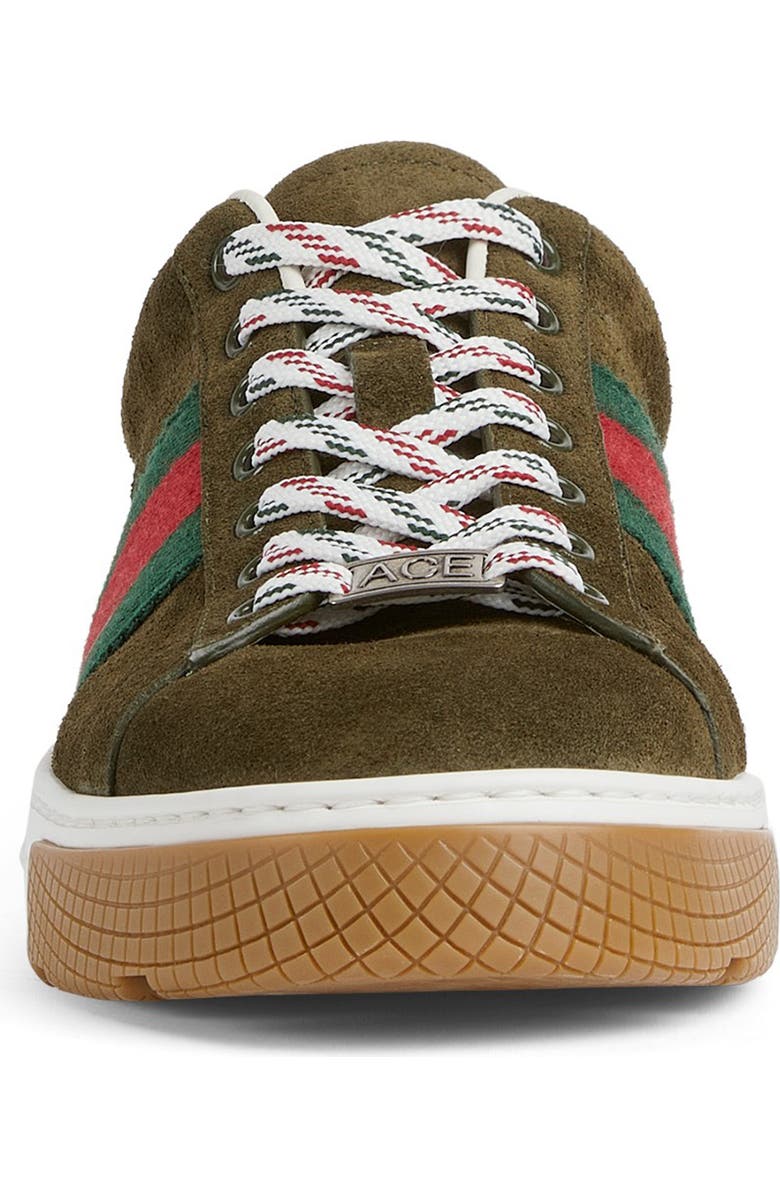 Gucci Ace Sneaker, Alternate, color, Dark Green Bottle
