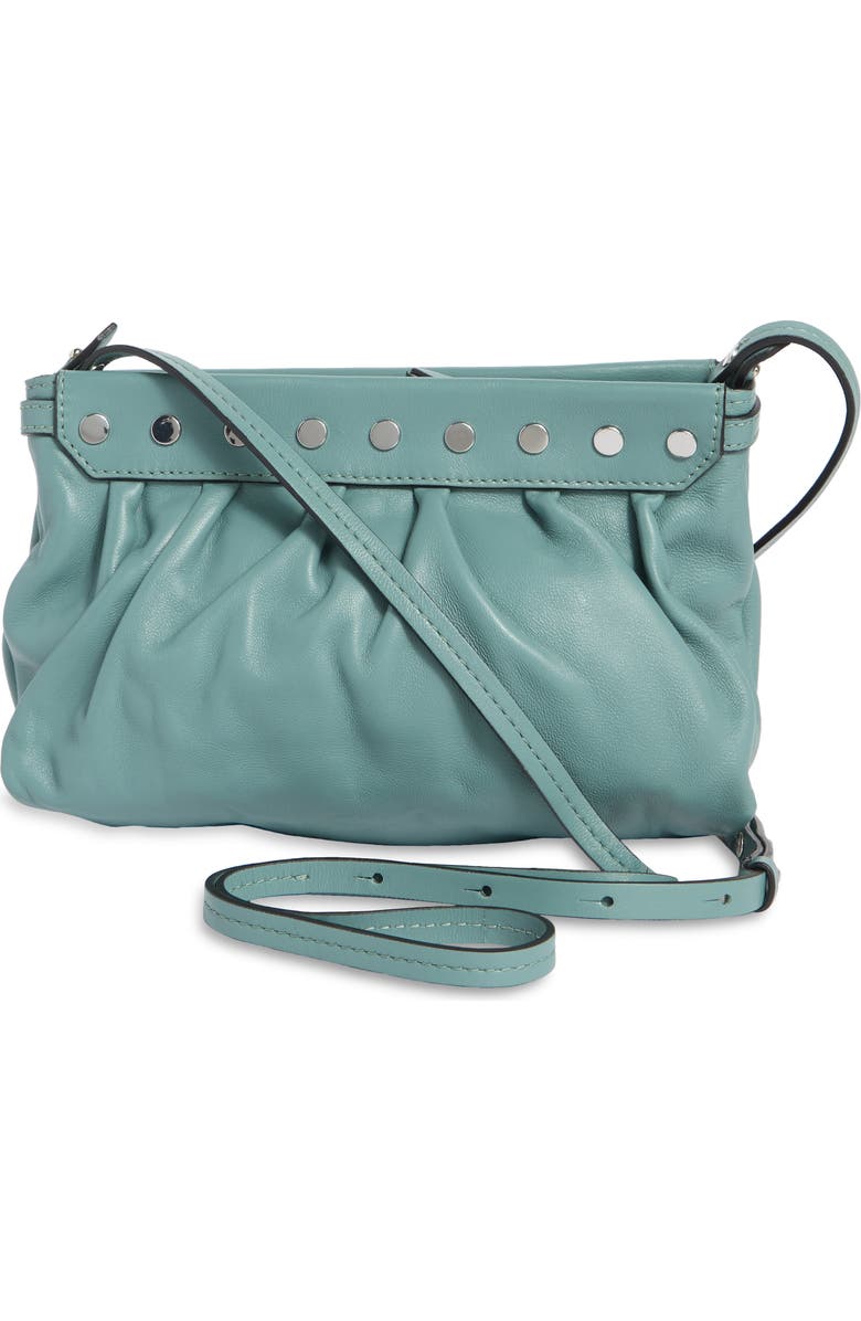 Isabel Marant Small Luz Leather Clutch, Alternate, color,