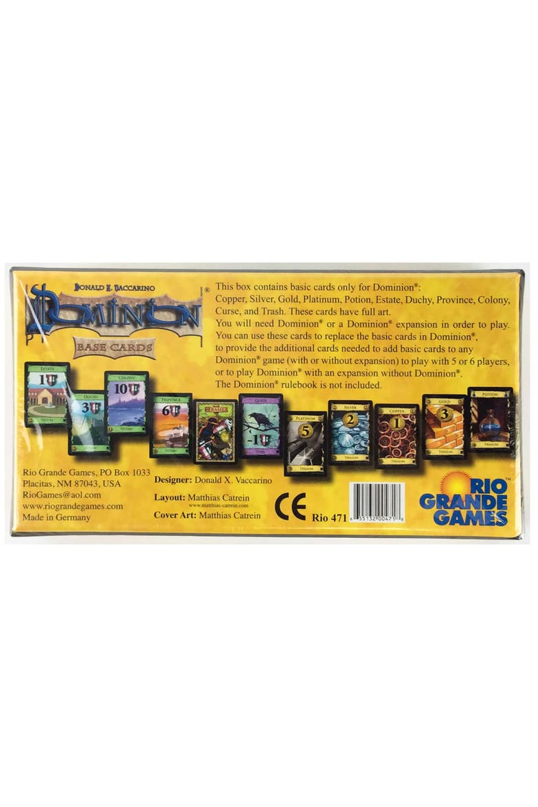 Dominion Base Cards, Alternate, color, Multicolored