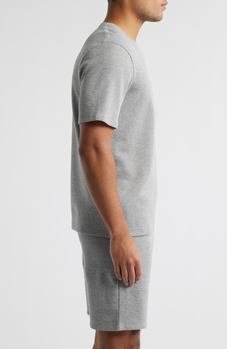 BOSS Waffle Knit Lounge T-Shirt, Alternate, color, Medium Grey