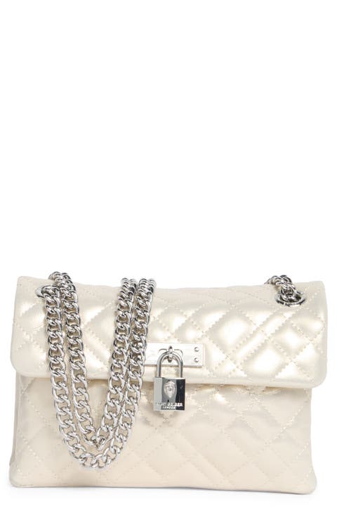 Mini Brixton Metallic Leather Convertible Crossbody Bag