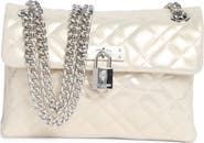 Kurt Geiger London Mini Brixton Metallic Leather Convertible Crossbody Bag