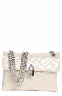 Kurt Geiger London Mini Brixton Metallic Leather Convertible Crossbody Bag