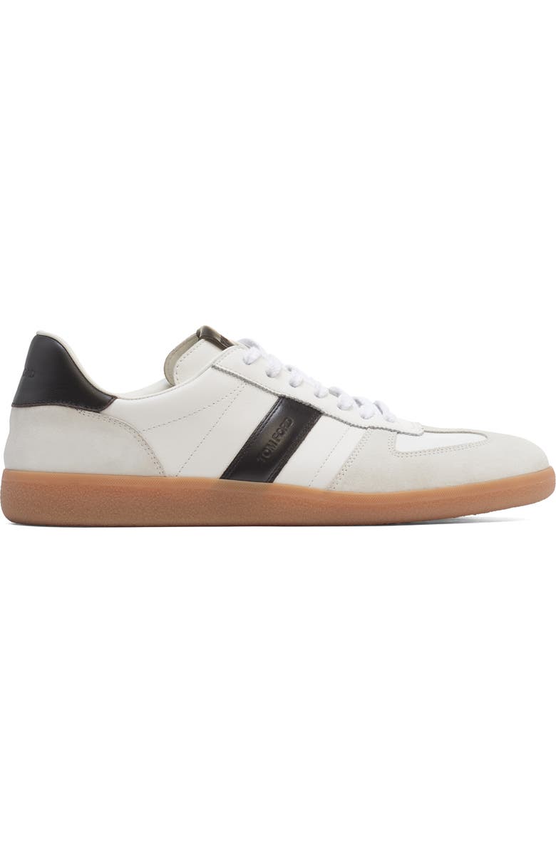 TOM FORD Archer Sneaker, Alternate, color, 5W028 Optical White/ Amber